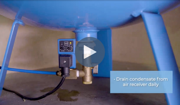 Draining condensate procedure