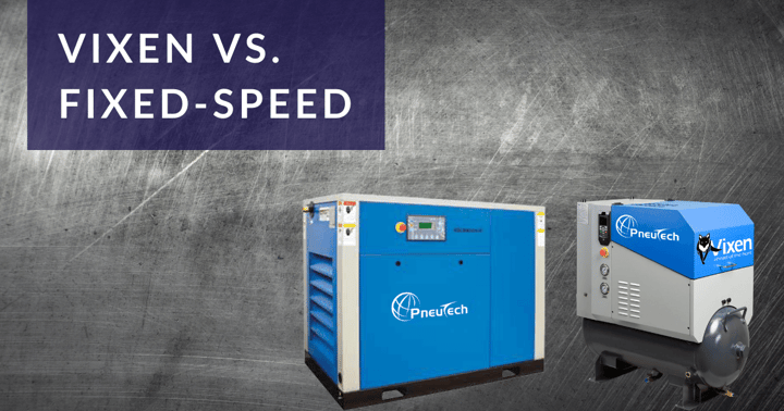 Vixen versus fixed-speed air compressor